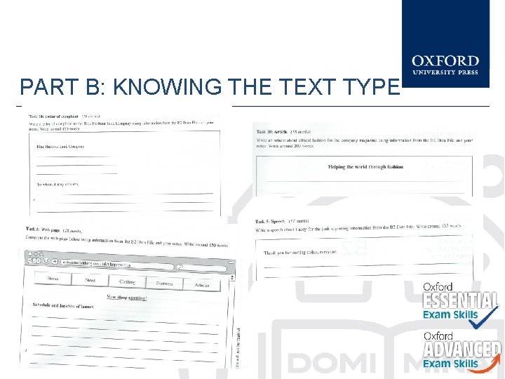 PART B: KNOWING THE TEXT TYPE 