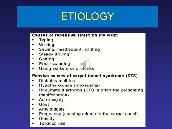 ETIOLOGY 