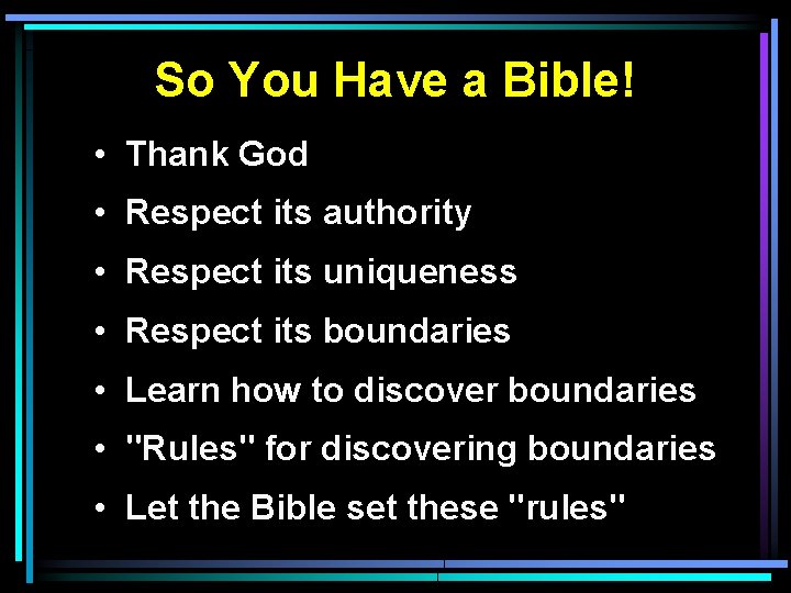 Establishing the Boundaries of Faith Rev 22 18