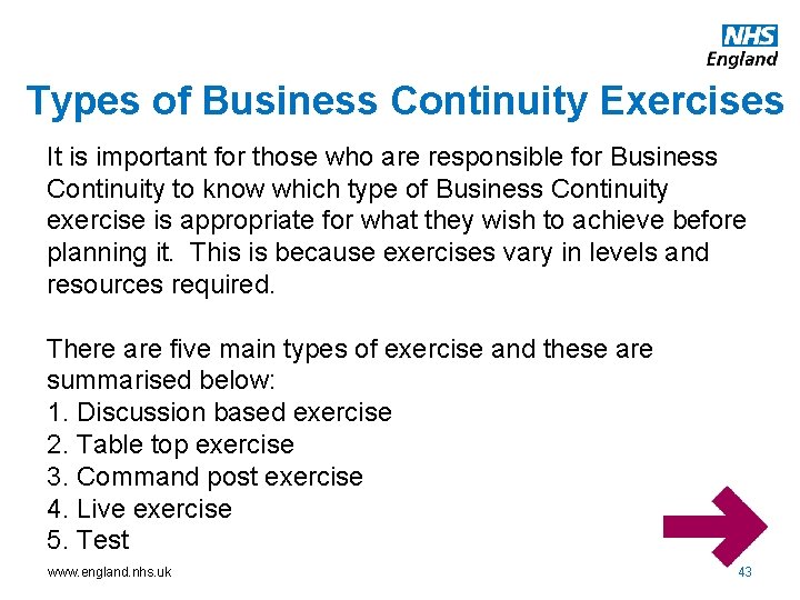 Types of Business Continuity Exercises It is important for those who are responsible for