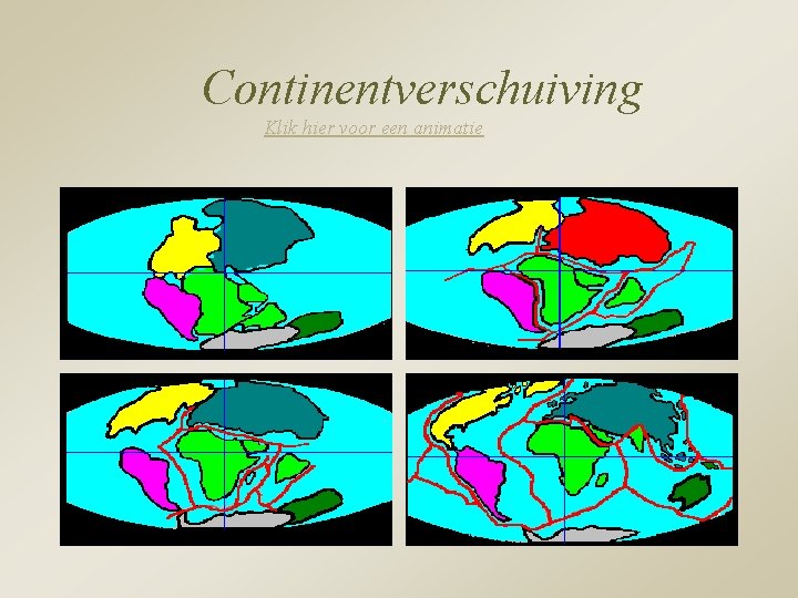 Continentverschuiving Klik hier voor een animatie 