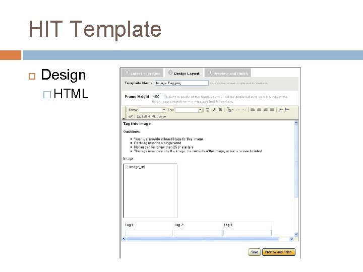 HIT Template Design � HTML 