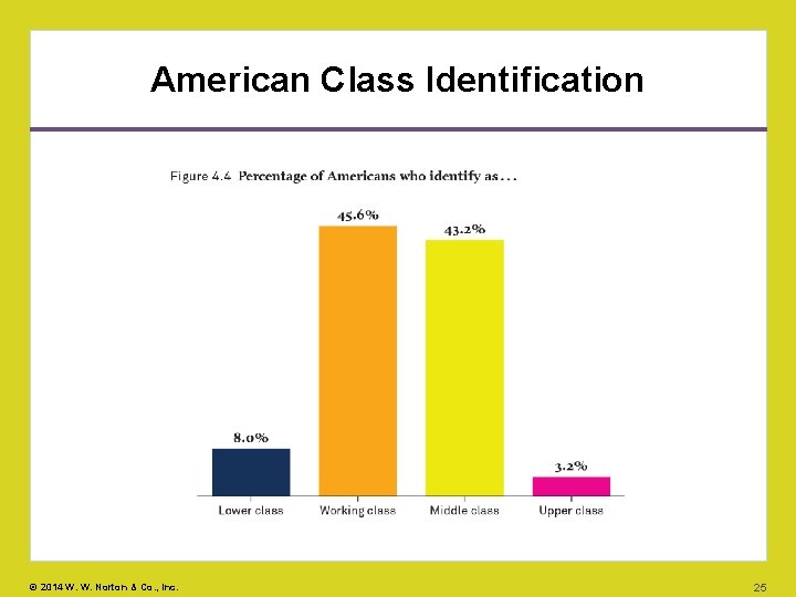 American Class Identification © 2014 W. W. Norton & Co. , Inc. 25 