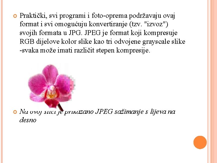  Praktički, svi programi i foto-oprema podržavaju ovaj format i svi omogućuju konvertiranje (tzv.