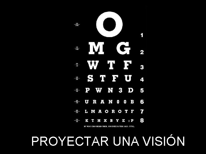 PROYECTAR UNA VISIÓN 