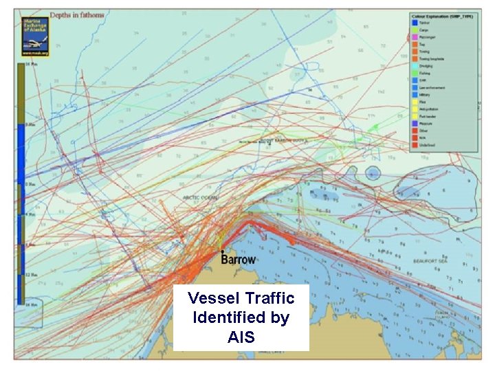 Vessel Traffic Identified by AIS 