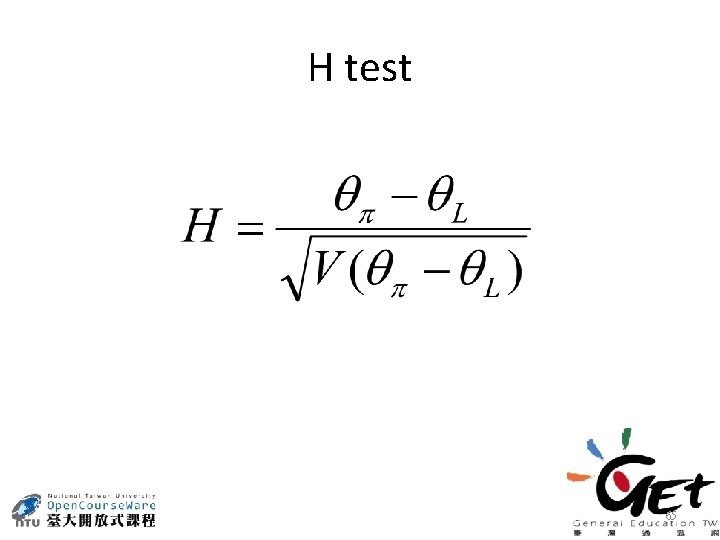 H test 65 