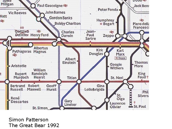 Simon Patterson The Great Bear 1992 Simon Patterson The Great Bear 1992