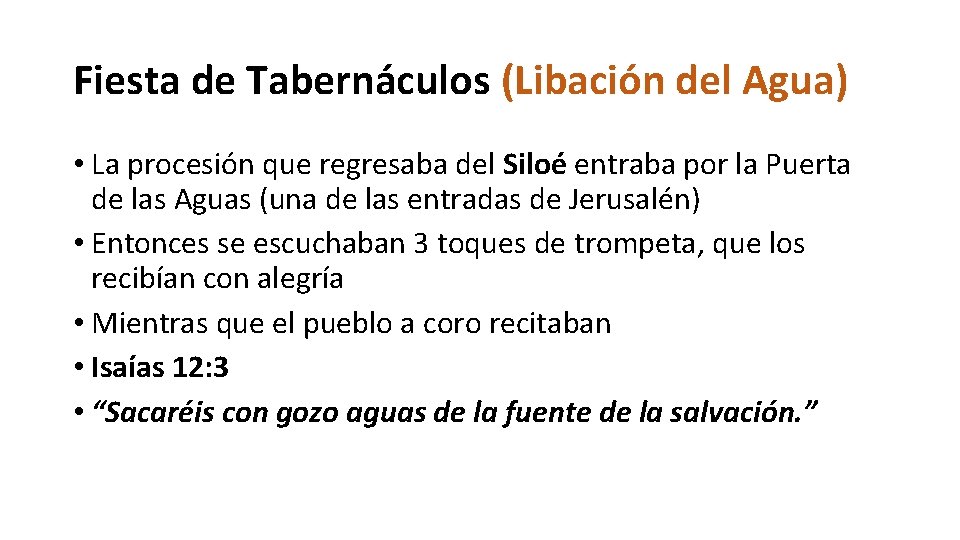 Fiesta de Tabernáculos (Libación del Agua) • La procesión que regresaba del Siloé entraba