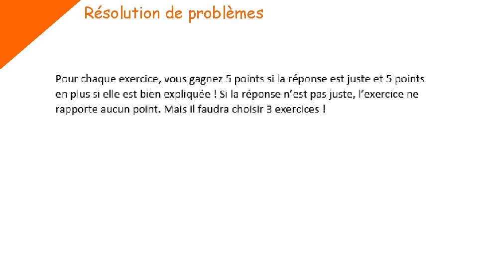 Résolution de problèmes 