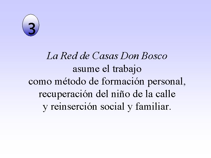 3 La Red de Casas Don Bosco asume el trabajo como método de formación