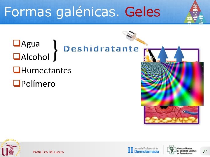 Formas galénicas. Geles Acti vos cos Prod méti ucto cos Ing méti Tipo redi