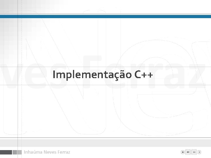 Implementação C++ 