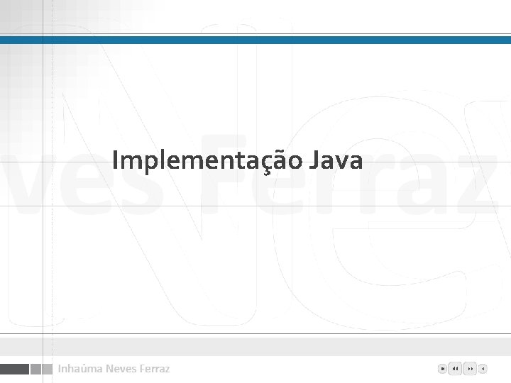 Implementação Java 