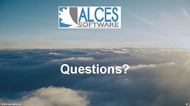 Questions? © 2015 Alces Software Ltd 38 