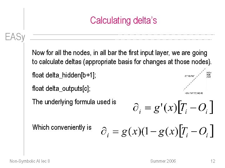 Nonsymbolic Ai Lecture 8 Easy Backpropagation In A