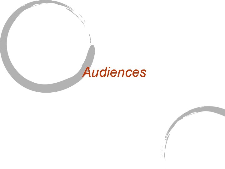 Audiences Audiences