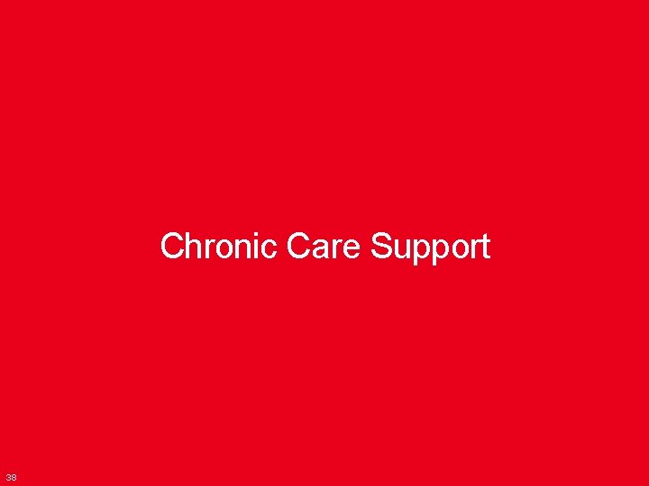 Chronic Care Support 38 