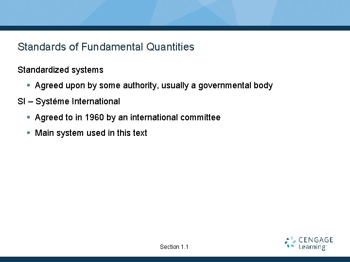 Standards of Fundamental Quantities Standardized systems § Agreed upon by some authority, usually a