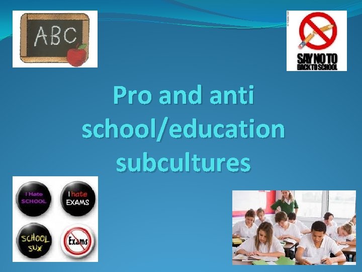 Pro and anti school/education subcultures 