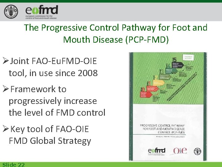 The Progressive Control Pathway for Foot and Mouth Disease (PCP-FMD) ØJoint FAO-Eu. FMD-OIE tool,