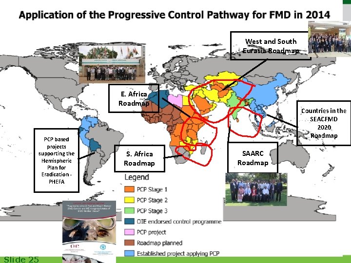 West and South Eurasia Roadmap E. Africa Roadmap PCP based projects supporting the Hemispheric