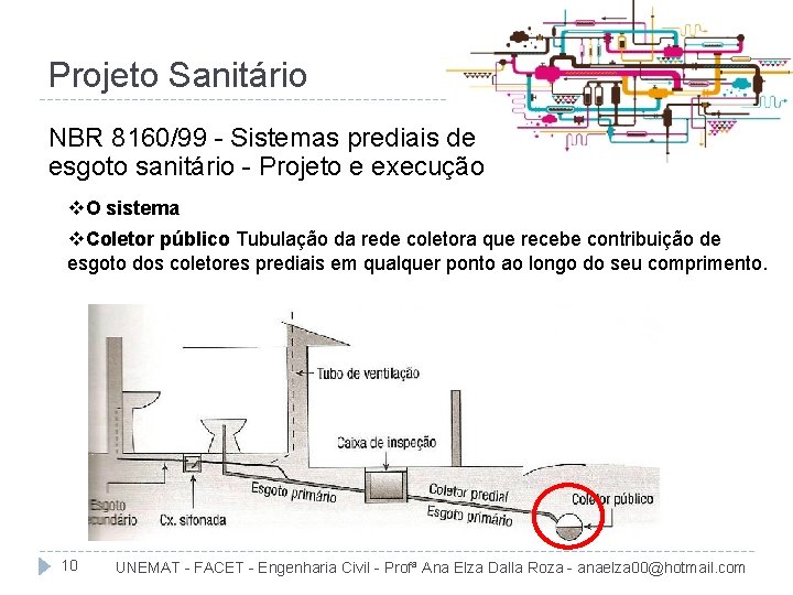 Projeto Sanitário NBR 8160/99 - Sistemas prediais de esgoto sanitário - Projeto e execução
