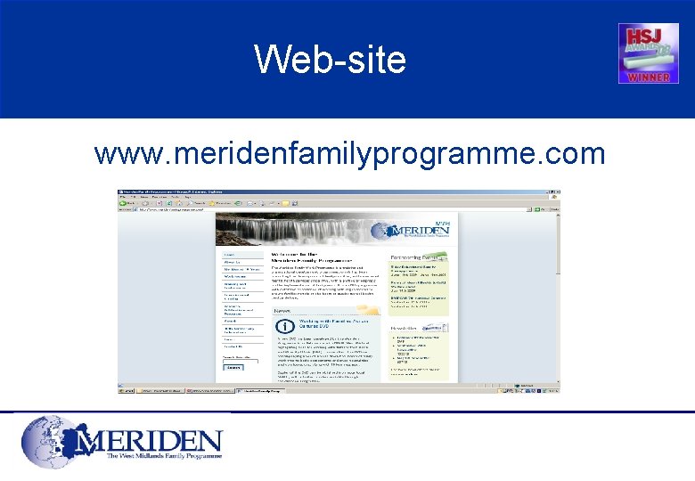 Web-site www. meridenfamilyprogramme. com 