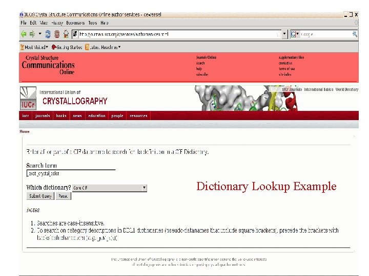 Dictionary Lookup Example 