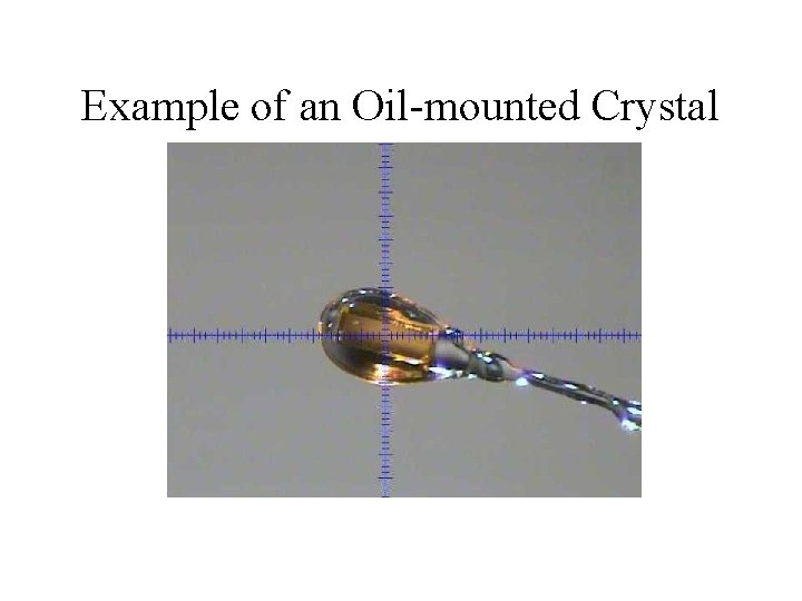 Example of an Oil-mounted Crystal 