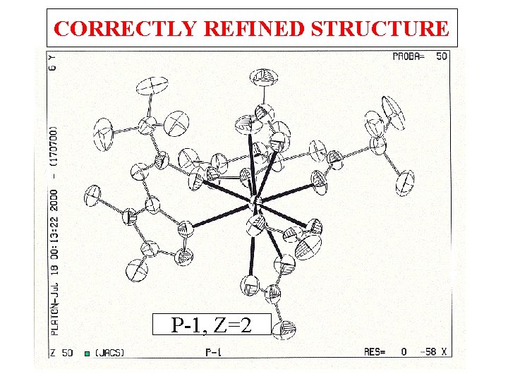CORRECTLY REFINED STRUCTURE P-1, Z=2 
