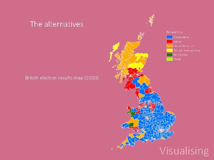 The alternatives British election results map (2010) Visualising 13 