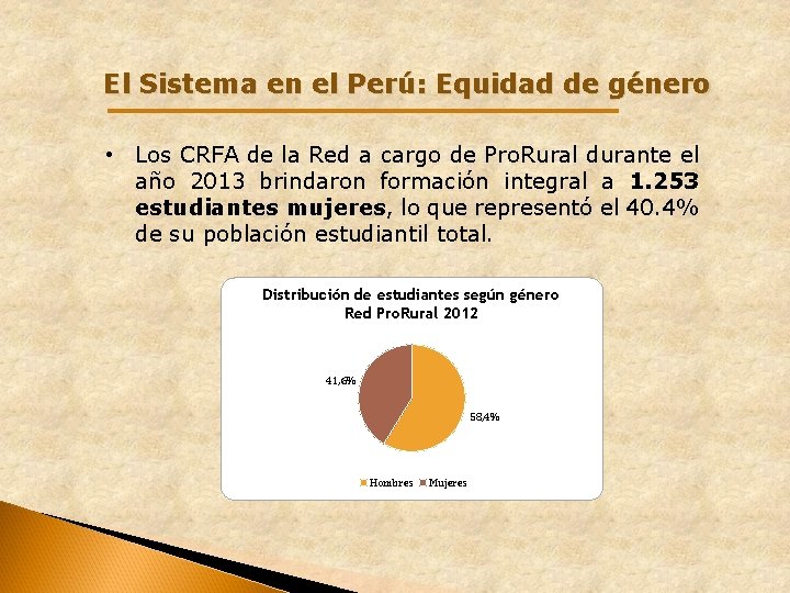 El Sistema en el Perú: Equidad de género • Los CRFA de la Red El Sistema en el Perú: Equidad de género • Los CRFA de la Red