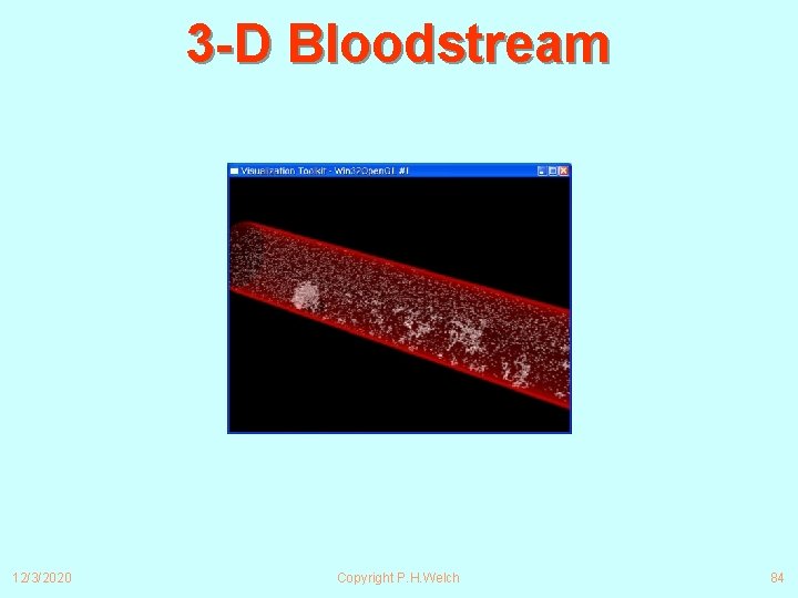 3 -D Bloodstream 12/3/2020 Copyright P. H. Welch 84 