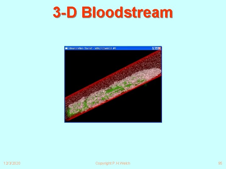 3 -D Bloodstream 12/3/2020 Copyright P. H. Welch 95 