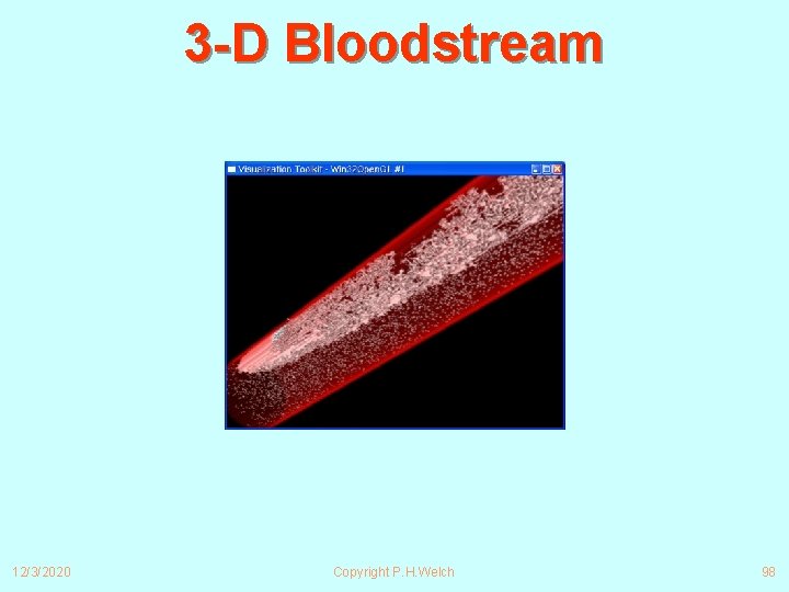 3 -D Bloodstream 12/3/2020 Copyright P. H. Welch 98 