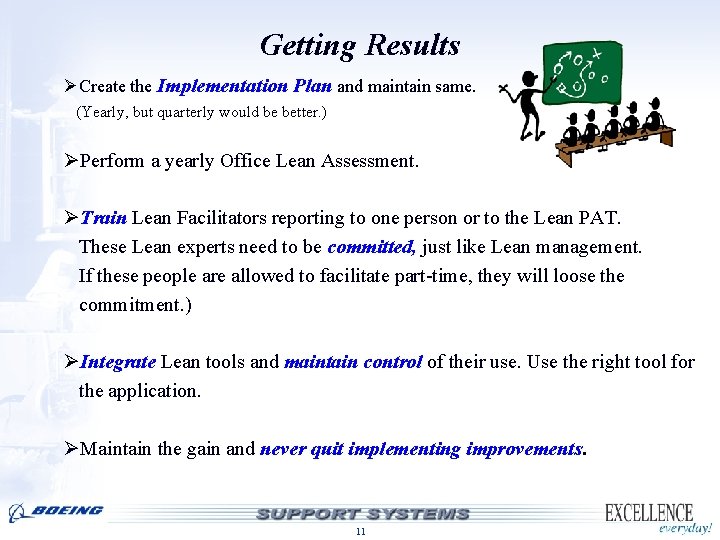Getting Results ØCreate the Implementation Plan and maintain same. (Yearly, but quarterly would be Getting Results ØCreate the Implementation Plan and maintain same. (Yearly, but quarterly would be