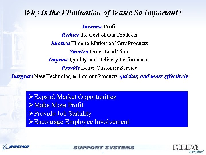 Why Is the Elimination of Waste So Important? Increase Profit Reduce the Cost of Why Is the Elimination of Waste So Important? Increase Profit Reduce the Cost of