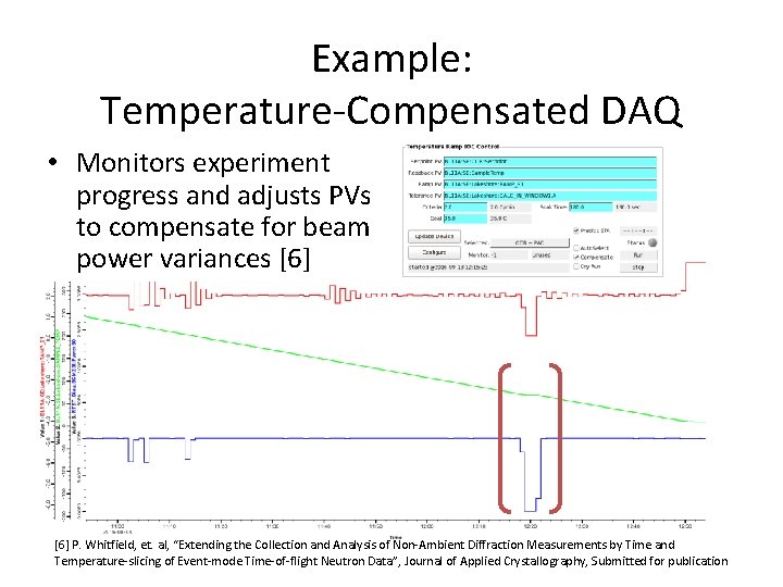 Example: Temperature-Compensated DAQ • Monitors experiment progress and adjusts PVs to compensate for beam