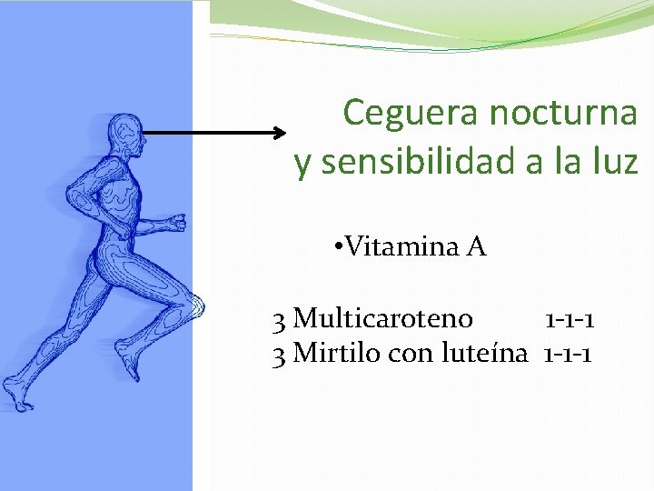 Ceguera nocturna y sensibilidad a la luz • Vitamina A 3 Multicaroteno 1 -1