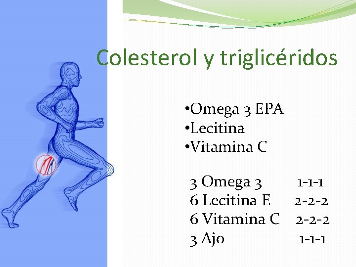 Colesterol y triglicéridos • Omega 3 EPA • Lecitina • Vitamina C 3 Omega