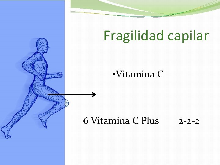 Fragilidad capilar • Vitamina C 6 Vitamina C Plus 2 -2 -2 