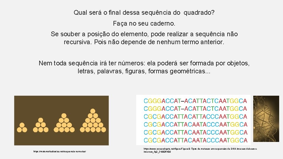 Qual será o final dessa sequência do quadrado? Faça no seu caderno. Se souber