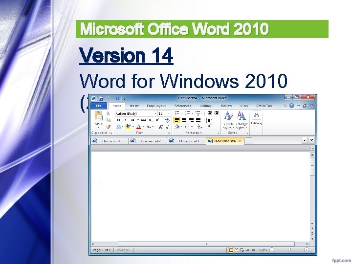 Microsoft Office Word 2010 Version 14 Word for Windows 2010 (2010) 