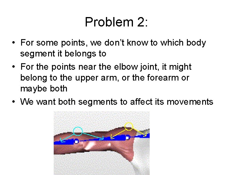 Problem 2: • For some points, we don’t know to which body segment it