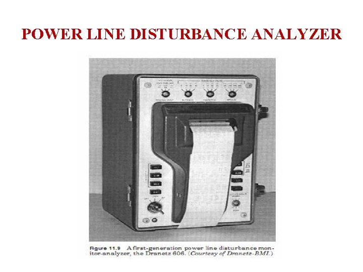 POWER LINE DISTURBANCE ANALYZER 