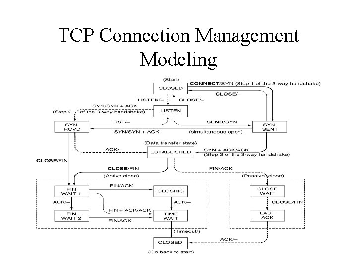 TCP Connection Management Modeling 