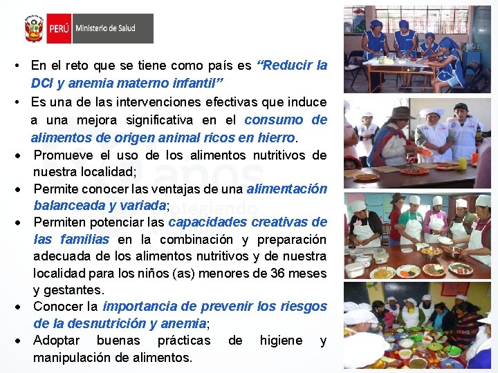  • En el reto que se tiene como país es “Reducir la DCI