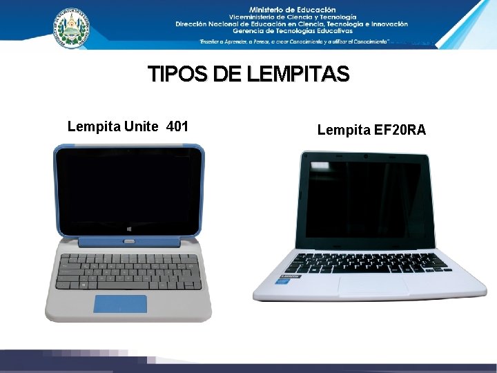 TIPOS DE LEMPITAS Lempita Unite 401 Lempita EF 20 RA 