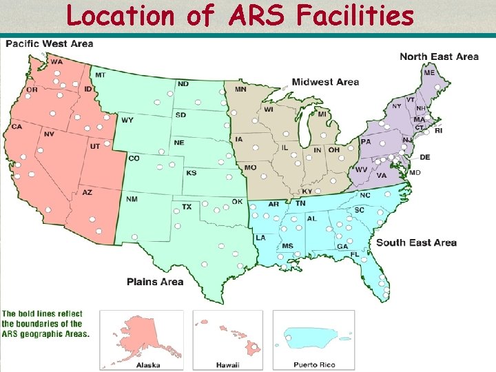 Location of ARS Facilities 